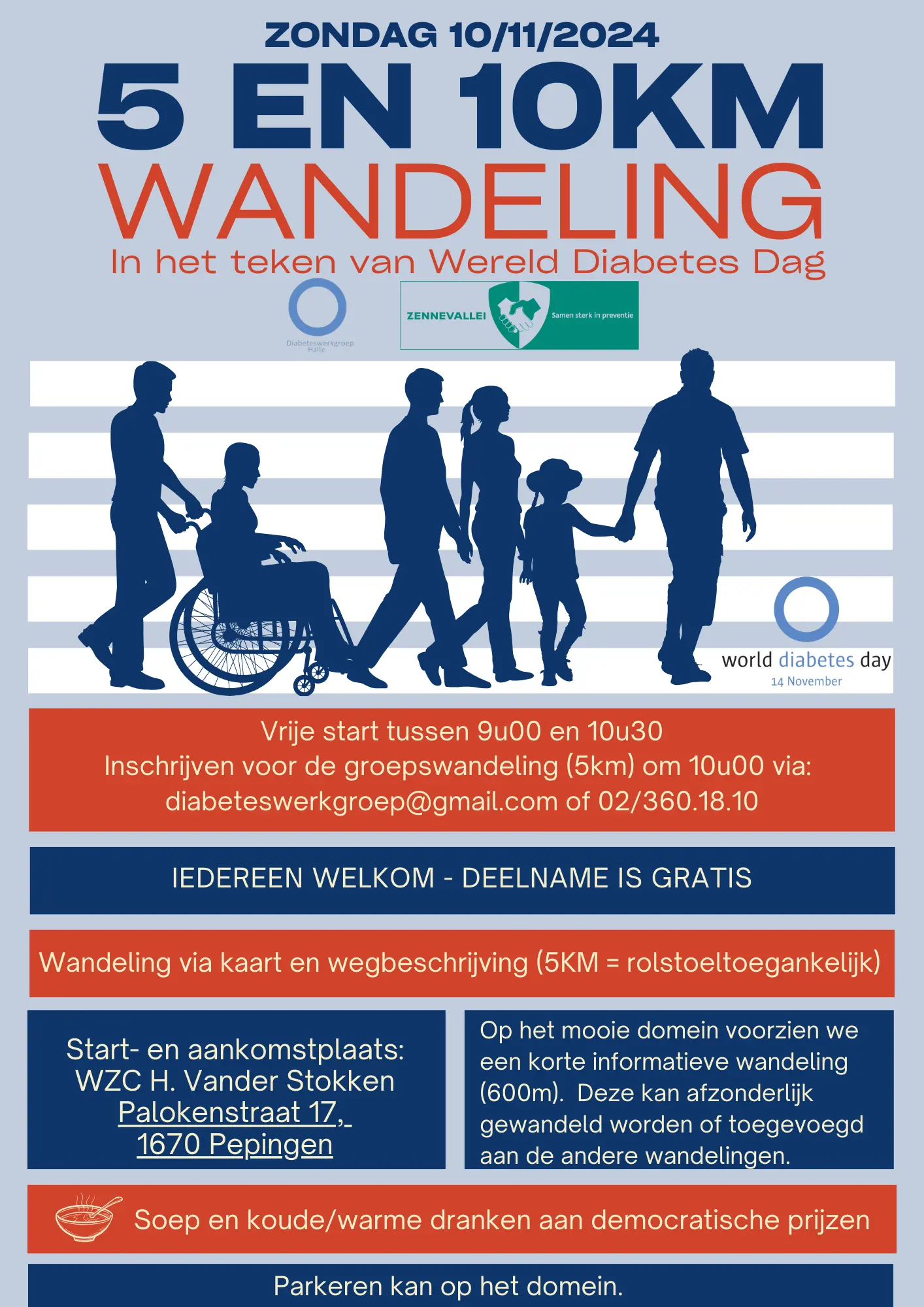 Artsenkring Zennevallei Wandeling in het teken van Wereld Diabetes Dag  - zondag 10/11/2024 te Pepingen 3